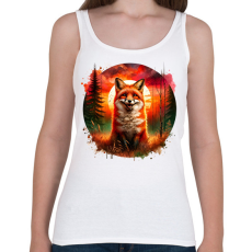 PRINTFASHION Cuki erdei róka - Női atléta - Fehér