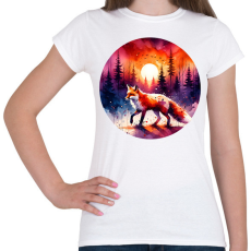 PRINTFASHION Cuki erdei róka - Női póló - Fehér