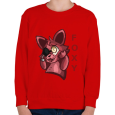PRINTFASHION Cuki Foxy - Gyerek pulóver - Piros