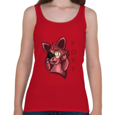 PRINTFASHION Cuki Foxy - Női atléta - Cseresznyepiros női trikó