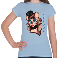 PRINTFASHION cuki freddy - Női póló - Világoskék