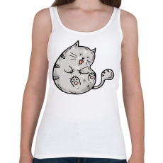 PRINTFASHION Cuki macska - Női atléta - Fehér