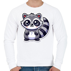 PRINTFASHION Cuki Mosómaci - Férfi pulóver - Fehér