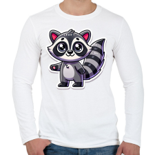 PRINTFASHION Cuki Mosómedve - Férfi hosszú ujjú póló - Fehér férfi póló