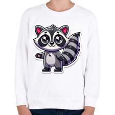 PRINTFASHION Cuki Mosómedve - Gyerek pulóver - Fehér gyerek pulóver, kardigán