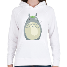 PRINTFASHION Cuki nyuszi - Női kapucnis pulóver - Fehér