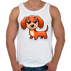 PRINTFASHION Cuki Tacsi - Férfi atléta - Fehér