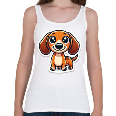 PRINTFASHION Cuki Tacskó - Női atléta - Fehér