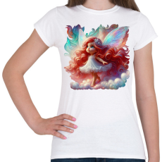 PRINTFASHION Cuki vöröshajú tündérlány - Női póló - Fehér