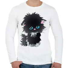 PRINTFASHION Cukicic - Férfi hosszú ujjú póló - Fehér férfi póló