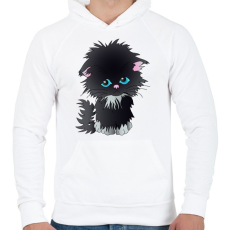 PRINTFASHION Cukicic - Férfi kapucnis pulóver - Fehér