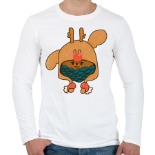 PRINTFASHION Cukiság - Férfi hosszú ujjú póló - Fehér férfi póló