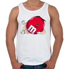 PRINTFASHION Cukorka - Férfi atléta - Fehér atléta, trikó