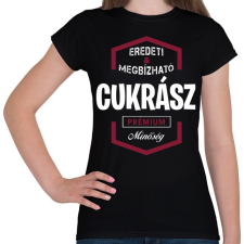 PRINTFASHION Cukrász prémium minőség - Női póló - Fekete női póló