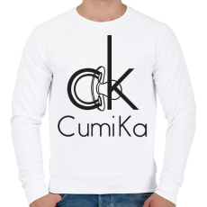PRINTFASHION CumiKa - Férfi pulóver - Fehér