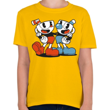 PRINTFASHION Cuphead - Gyerek póló - Sárga gyerek póló