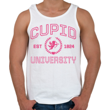 PRINTFASHION Cupid University - Férfi atléta - Fehér atléta, trikó