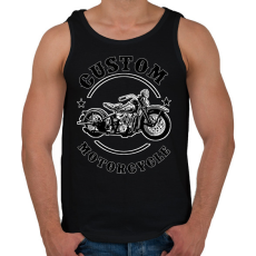 PRINTFASHION custom motorcycle - Férfi atléta - Fekete