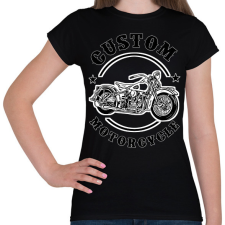 PRINTFASHION custom motorcycle - Női póló - Fekete női póló