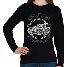 PRINTFASHION custom motorcycle - Női pulóver - Fekete