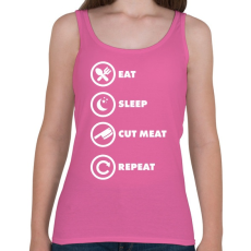 PRINTFASHION Cut meat - Női atléta - Rózsaszín