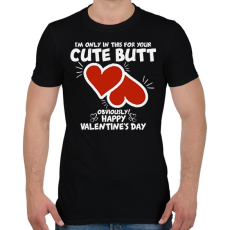 PRINTFASHION Cute butt - Férfi póló - Fekete