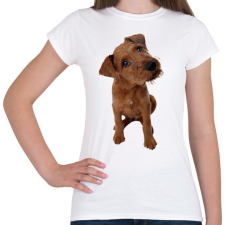 PRINTFASHION Cute Dog - Női póló - Fehér női póló