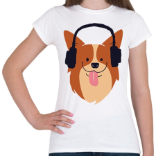 PRINTFASHION Cute doggo - Női póló - Fehér női póló