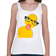 PRINTFASHION Cute Duck - Női atléta - Fehér