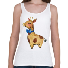 PRINTFASHION Cute Giraffe boy - Női atléta - Fehér női trikó