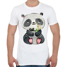 PRINTFASHION Cute Panda boy - Férfi póló - Fehér férfi póló