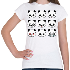 PRINTFASHION cute-panda-emoji - Női póló - Fehér