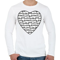PRINTFASHION cute-panda-pattern- - Férfi hosszú ujjú póló - Fehér