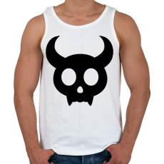 PRINTFASHION Cute skull - Férfi atléta - Fehér