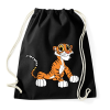 PRINTFASHION Cute Tiger - Sportzsák, Tornazsák - Fekete