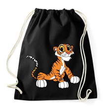 PRINTFASHION Cute Tiger - Sportzsák, Tornazsák - Fekete tornazsák