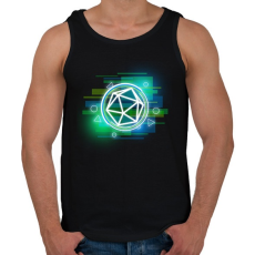 PRINTFASHION Cyber D20 II - Férfi atléta - Fekete