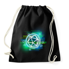 PRINTFASHION Cyber D20 II - Sportzsák, Tornazsák - Fekete tornazsák