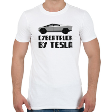 PRINTFASHION CYBERTRUCK BY TESLA - Férfi póló - Fehér