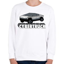 PRINTFASHION Cybertruck - Gyerek pulóver - Fehér gyerek pulóver, kardigán