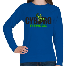 PRINTFASHION Cyborg Fitness - Női pulóver - Királykék