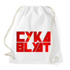 PRINTFASHION Cyka Blyat - Sportzsák, Tornazsák - Fehér tornazsák