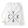 PRINTFASHION Cyka Minimal - Sportzsák, Tornazsák - Fehér
