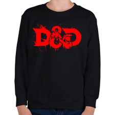 PRINTFASHION D&D - Gyerek pulóver - Fekete gyerek póló