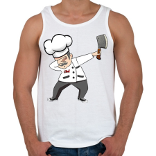 PRINTFASHION Dab cheff - Férfi atléta - Fehér atléta, trikó