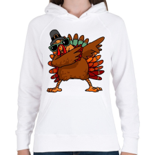 PRINTFASHION Dab csirke - Női kapucnis pulóver - Fehér női pulóver, kardigán