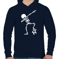 PRINTFASHION Dab foci - Férfi kapucnis pulóver - Sötétkék