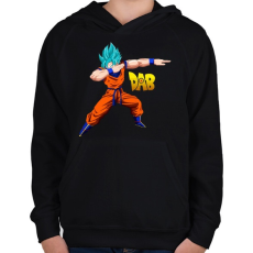 PRINTFASHION Dabbing Dragon Ball - Gyerek kapucnis pulóver - Fekete