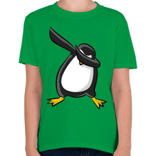 PRINTFASHION Dabbing pingvin - Gyerek póló - Zöld gyerek póló