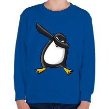 PRINTFASHION Dabbing pingvin - Gyerek pulóver - Királykék gyerek pulóver, kardigán